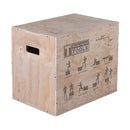 Kropsfast værktøj 3-i-1 plyoboks af træ BSTWPBOX