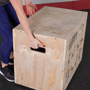 Kropsfast værktøj 3-i-1 plyoboks af træ BSTWPBOX