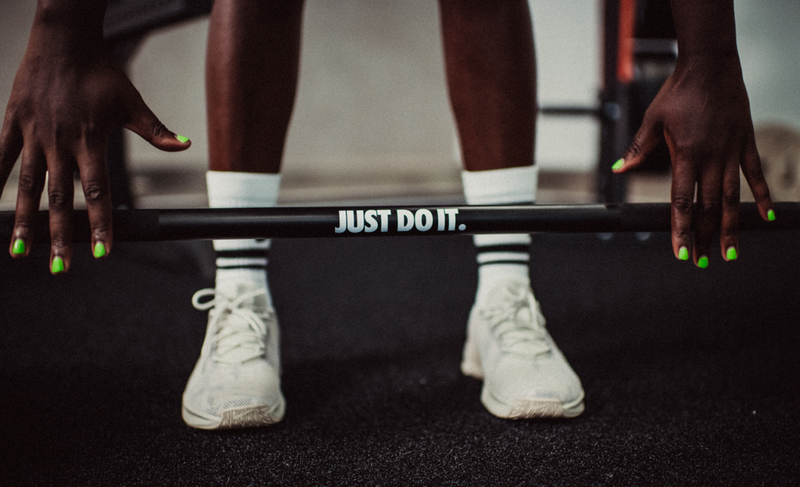 Nike Coated Premium Barbell 20kg - "Just Do It"