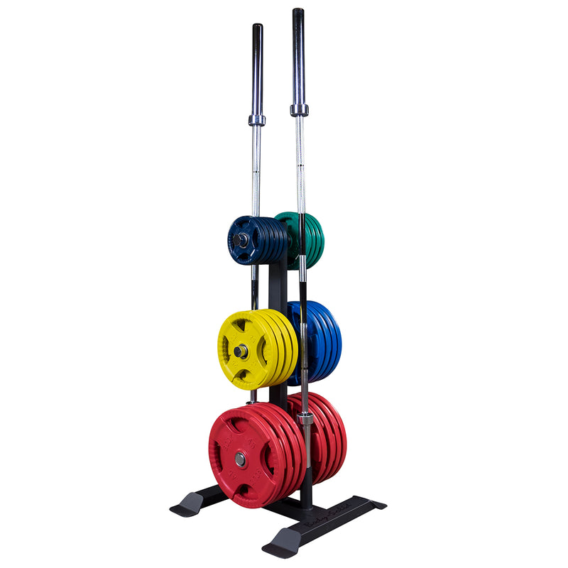 Body-Solid Olympic Plate Tree & Bar Holder - GWT56