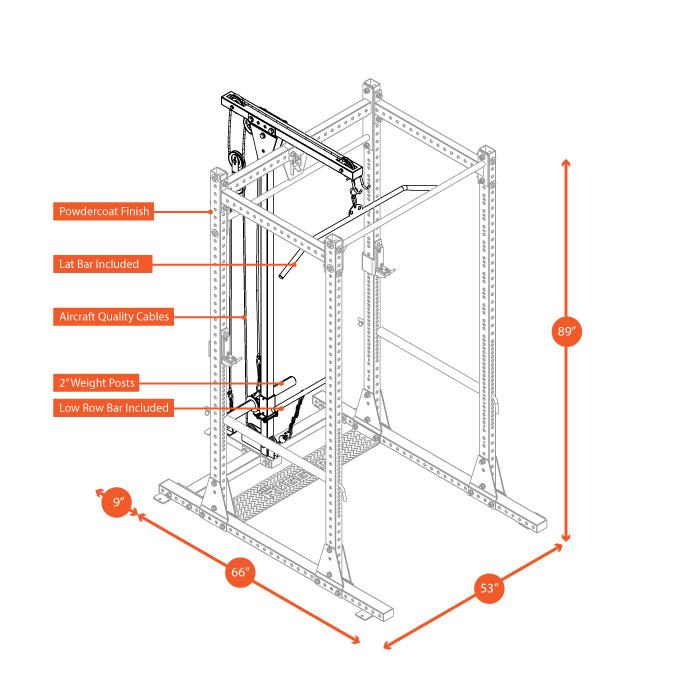 Rugged Lat Attachment - Y210